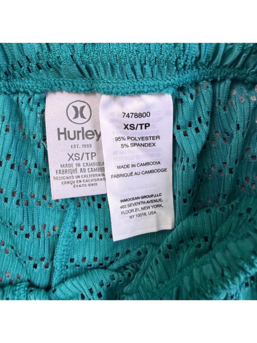 Hurley Womens Teal Button-Up Shirt & Elastic Waist PantsSet Sz XS Set - Picture 6 of 10